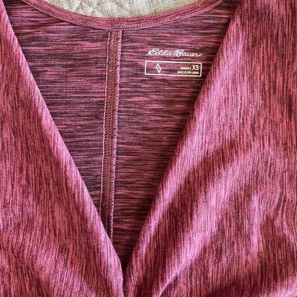 Eddie Bauer Travex Aster Tie The Knot Dress in Space Dye Red, Women’s XS - Picture 5 of 9